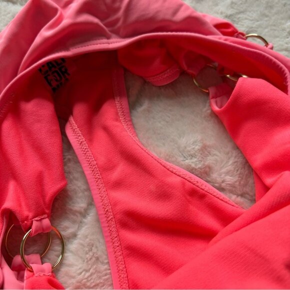 California Sunshine | Pink Cutout One-Piece Swimsuit | Size Medium - Picture 7 of 12